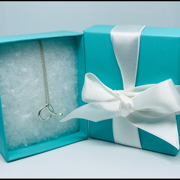 SOLD Tiffany & Co Alphabet Letter A Necklace with BOX RIBBON - Picture 11 of 12